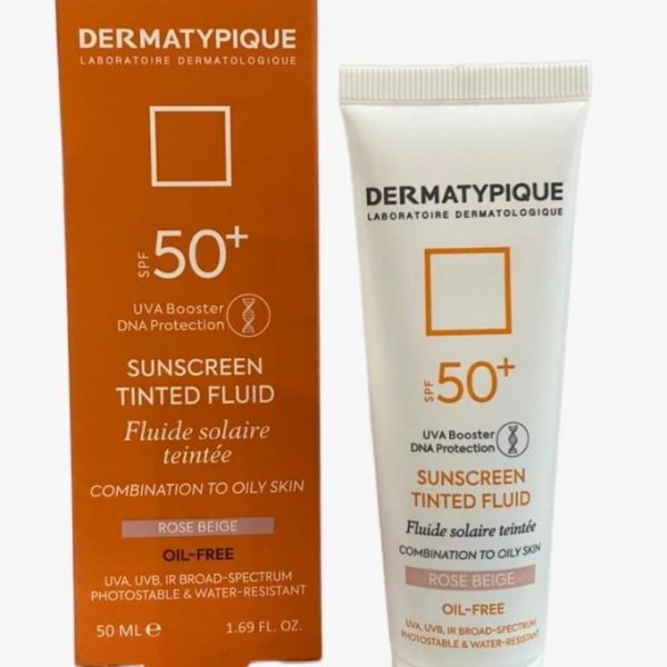 ضدآفتاب رنگی پوست چرب SPF50 درماتیپیک 50 ML ( رز بژ )