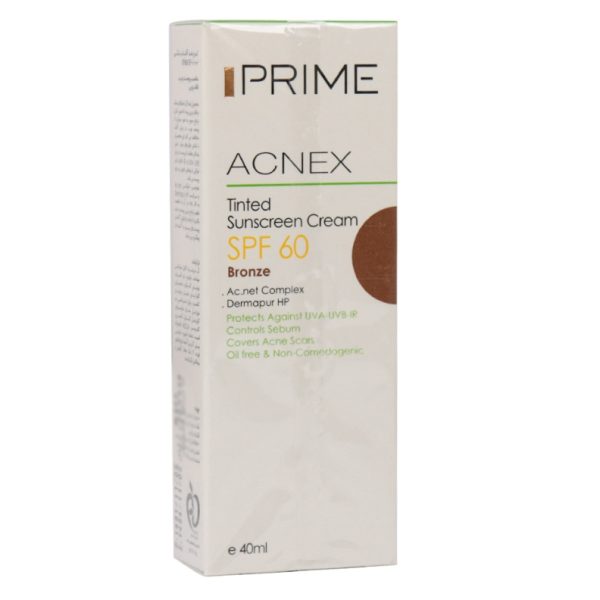 کرم ضدآفتاب رنگی پوست چرب SPF60 پرایم ( برنز )