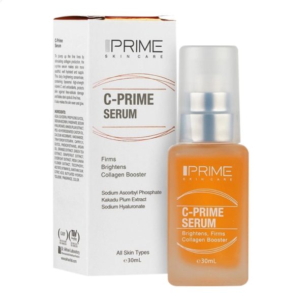 سرم ویتامین C روشن کننده و سفت کننده صورت و گردن پرایم 30 ML