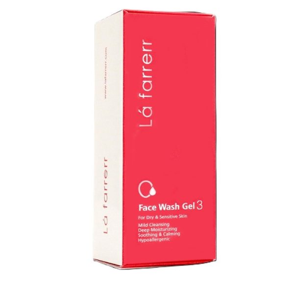 ژل شستشوی صورت پوست خشک و حساس 3 لافارر 150 ML