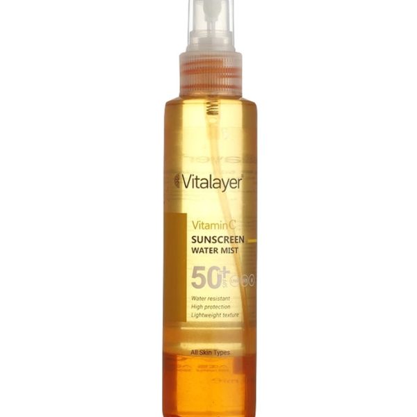 اسپری ضدآفتاب SPF50 ویتامین C ویتالیر 150 ML