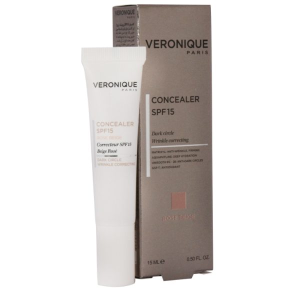 کانسیلر دورچشم ورونیک SPF15 رز بژ 15 ML