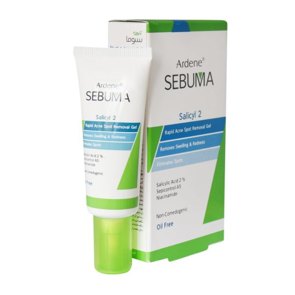 ژل لایه بردار حاوی 2% اسید سالیسیلیک سبوما آردن برطرف کننده جای جوش 20 ML