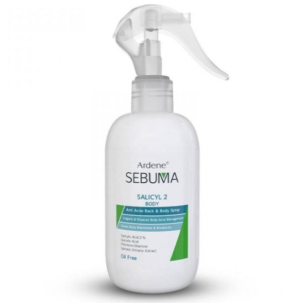 اسپری ضدجوش بدن سبوما آردن جهت رفع آکنه های بدن 250 ML