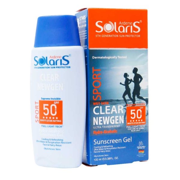 ژل ضدآفتاب SPF50 اسپرت کلیر نیوژن سولاریس آردن 100 ML