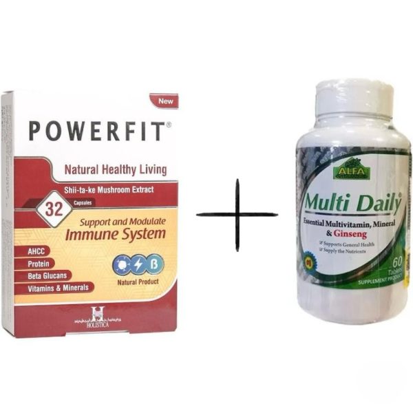 پک اختصاصی تقویت سیستم ایمنی و سلامت بدن ( مولتی دیلی آلفا + پاورفیت )