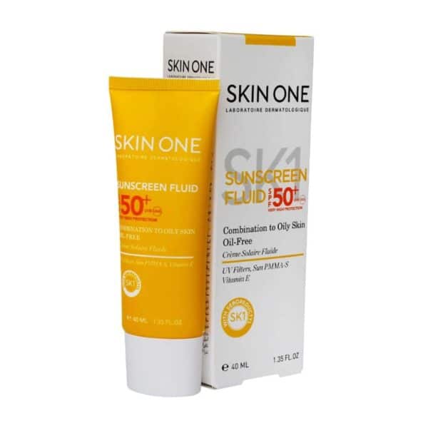 کرم ضد آفتاب SPF 50 بی رنگ اسکین وان 40 ML