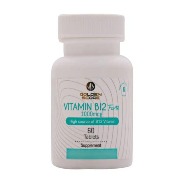 قرص ویتامین ب12 فورته 1000 MG گلدن اسکور 60 عدد