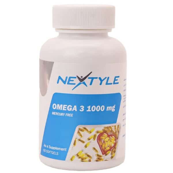 سافت ژل امگا3 1000 MG نکستایل 60 عدد ( بدون جیوه )