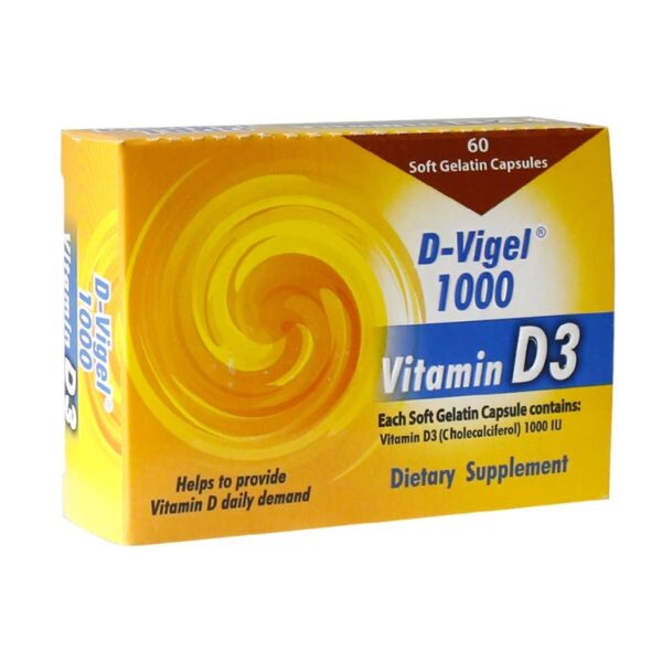 سافت ژل ویتامین D3 دی ویژل 1000 MG دانا 60 عدد