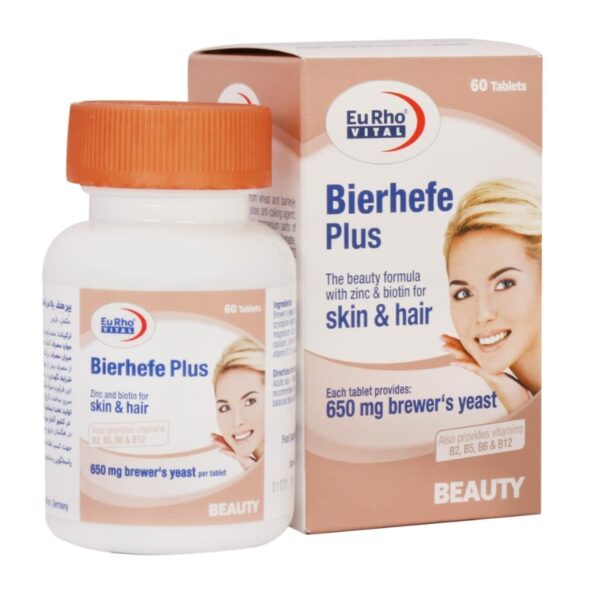 قرص بیرهف پلاس ( مخمر آبجو ) یوروویتال 60 عدد